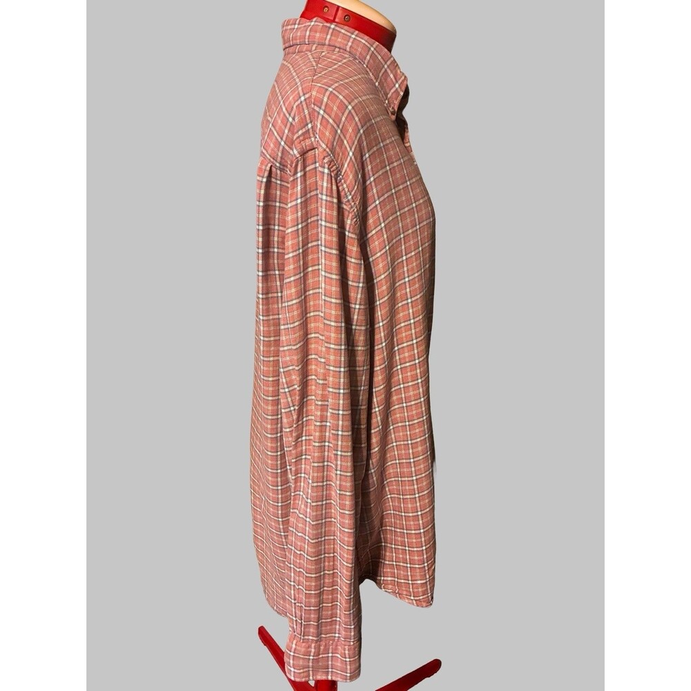 Faherty Women’s Pink Plaid Longsleeve Size XXL - Picture 3 of 7